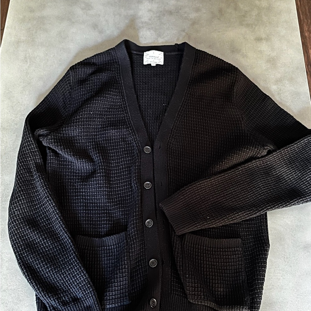 Men’s black cardigan